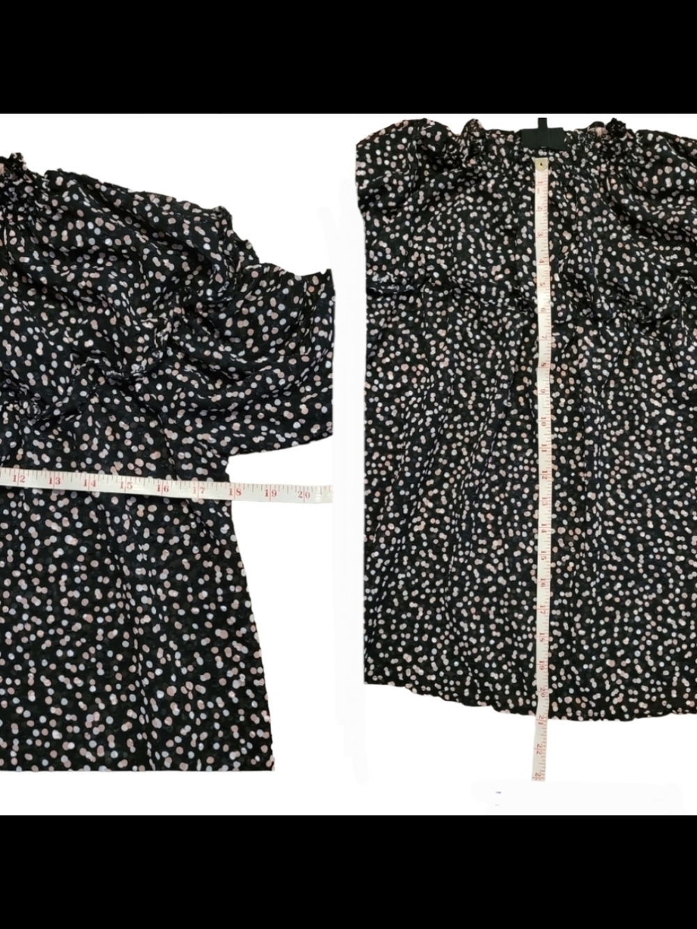 Who What Wear Printed Balloon Long Sleeve Blouse Sz S - Picture 10 of 10